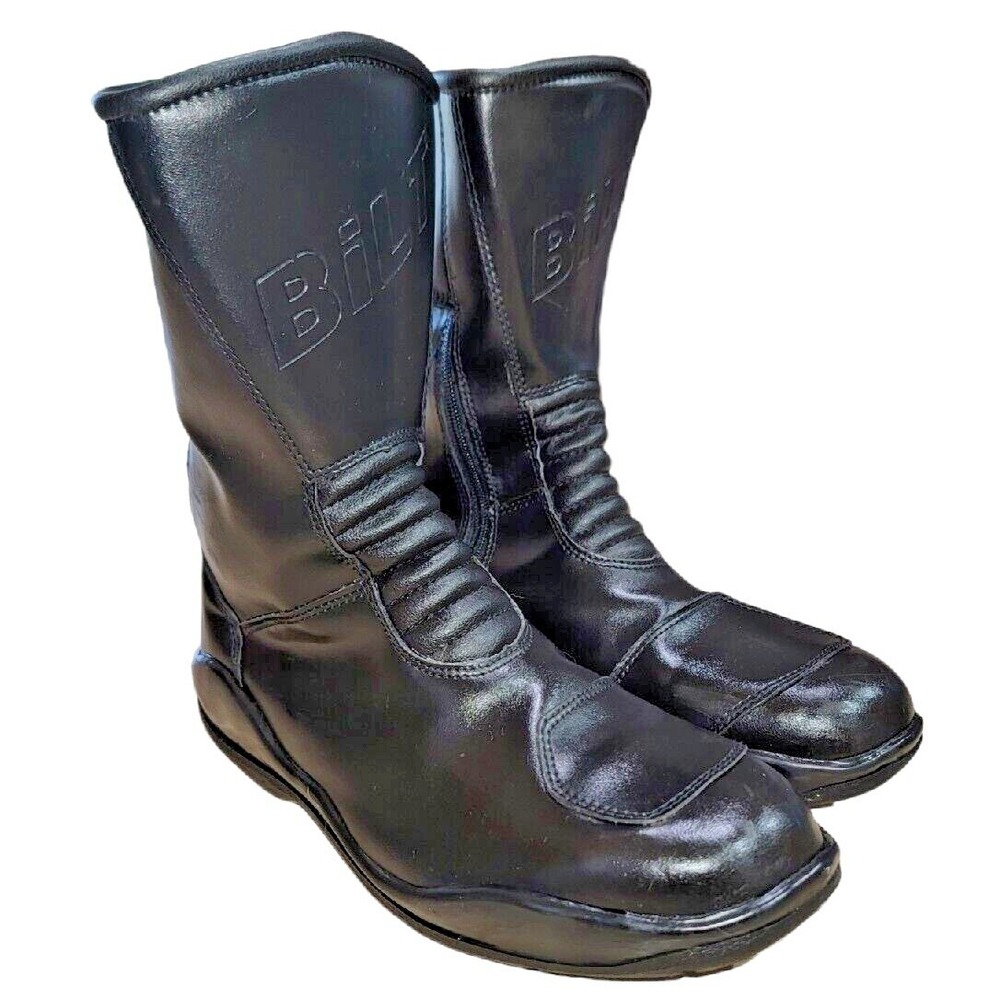 Bilt Hypora Women's Black Moto Waterproof Motorcycle Boots Size 9
